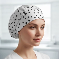 Touca de Cozinha Feminina Artesanal com Elástico Confortável – várias estampas-touca de chef, touca cirúrgica