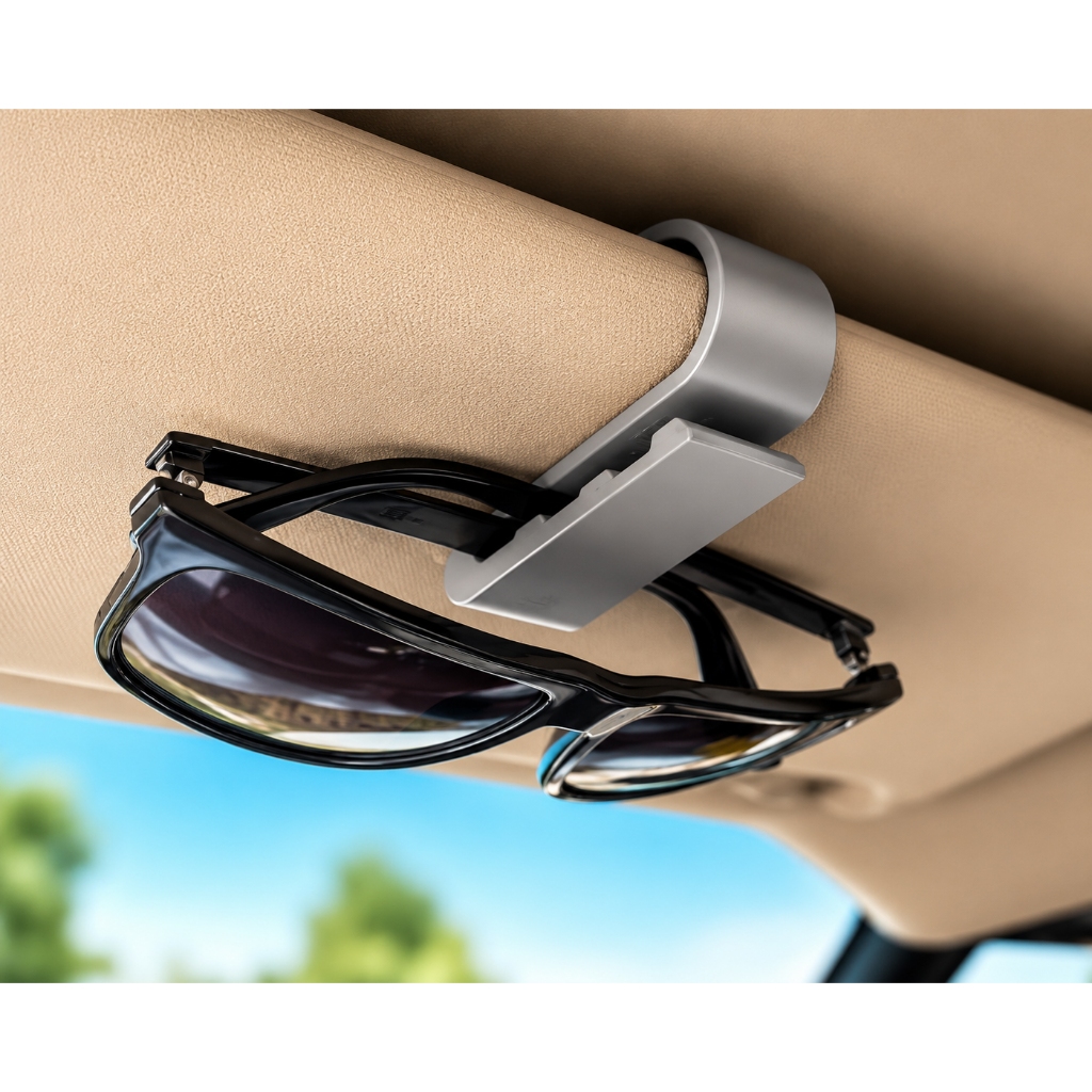 Suporte para Óculos Corta SOL Carro | Clip para Quebra-Sol | Porta Óculos Automotivo Universal