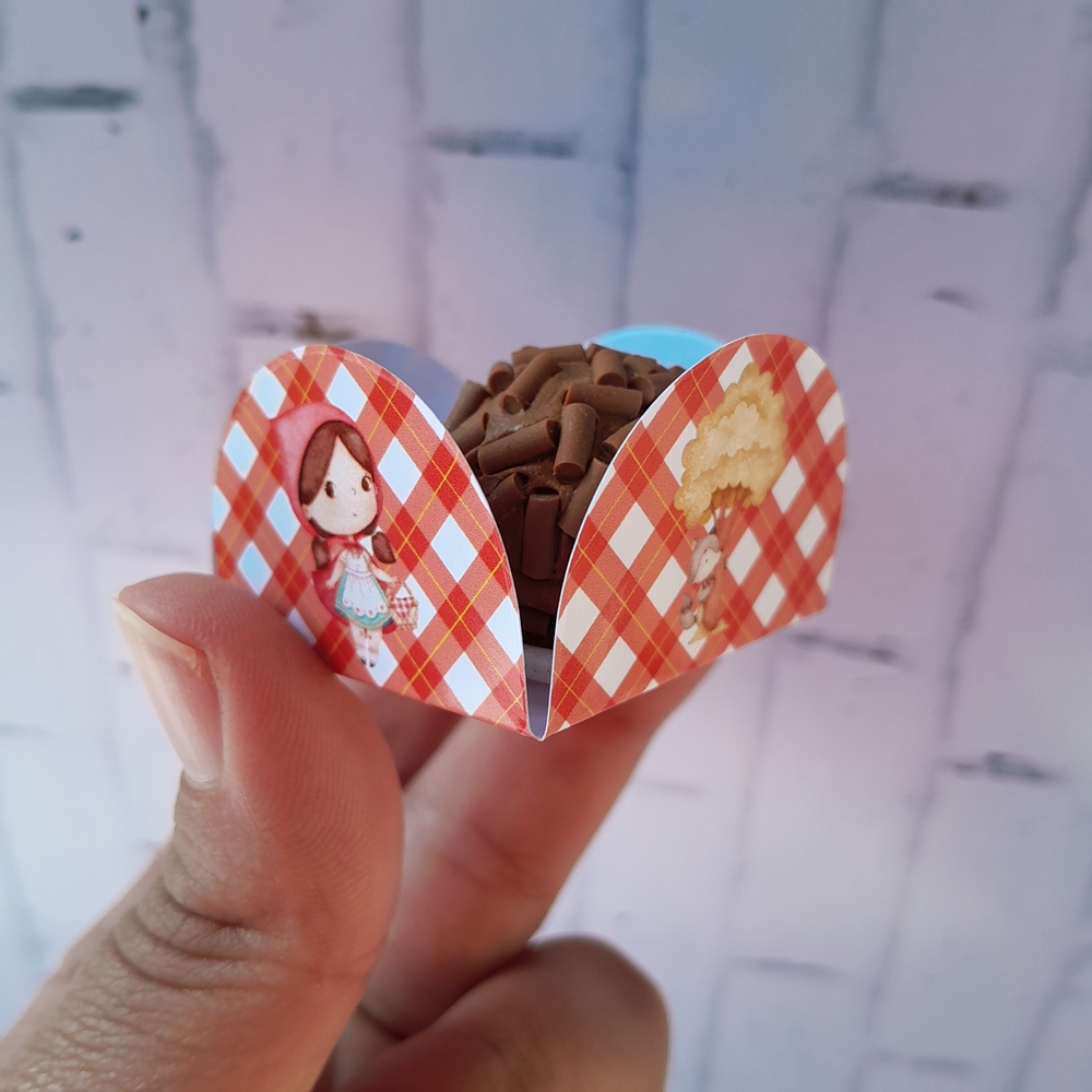 Forminhas para Docinhos Brigadeiro Doce Lembrancinhas Aniversário Chapeuzinho Vermelho