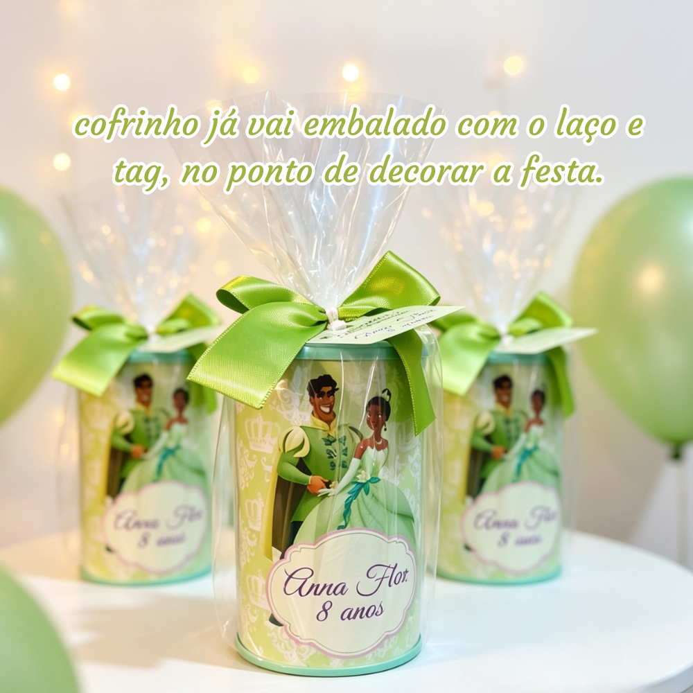 Cofrinhos Personalizado Princesa Tiana / Lembrancinha de Festa /Aniversário