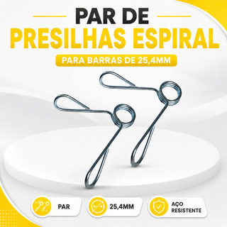 Par Presilhas Barra 25.4mm 1 polegada Musculação Profissional Academia Fitness Espiral Halter Anilha