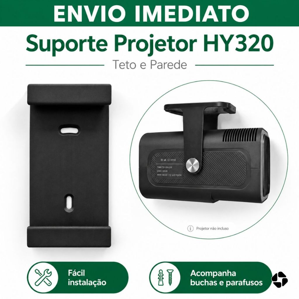 Suporte Projetor HY320 Parede Teto Magcubic Salange