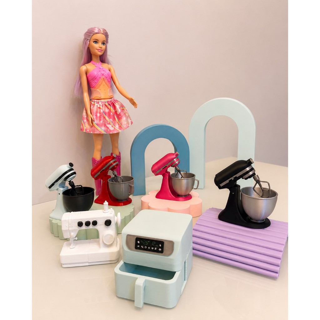 Miniaturas Escala 1:6 para Bonecas Barbie Blythe Diorama Casa de Boneca Colecionador Decoração