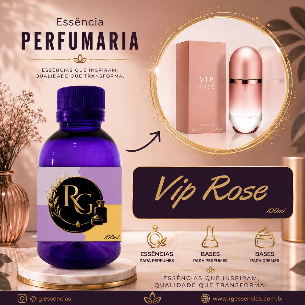 Essência Perfumaria Viip Rose 100ml