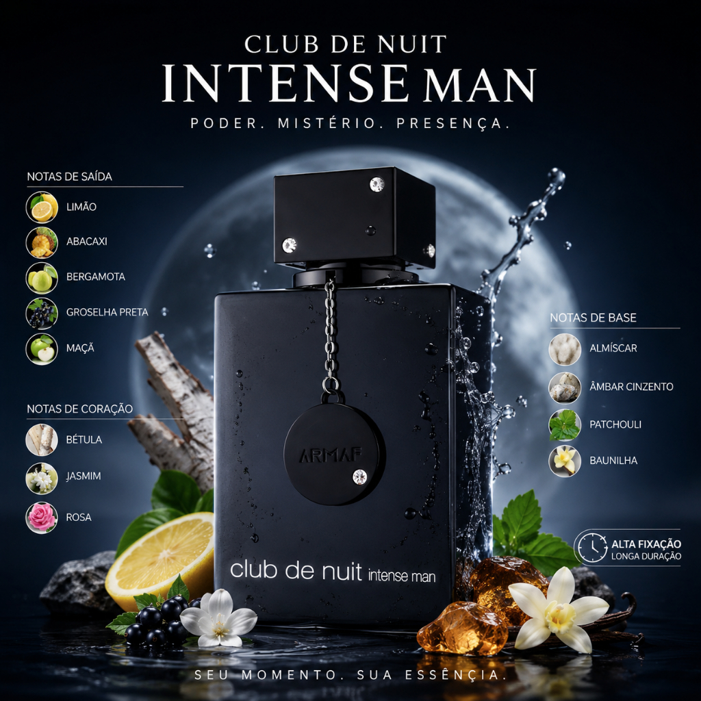 Perfume Club de Nuit Feminino e Masculino Maleska Milestone Intense Man — R$ 125,55 em Shopee