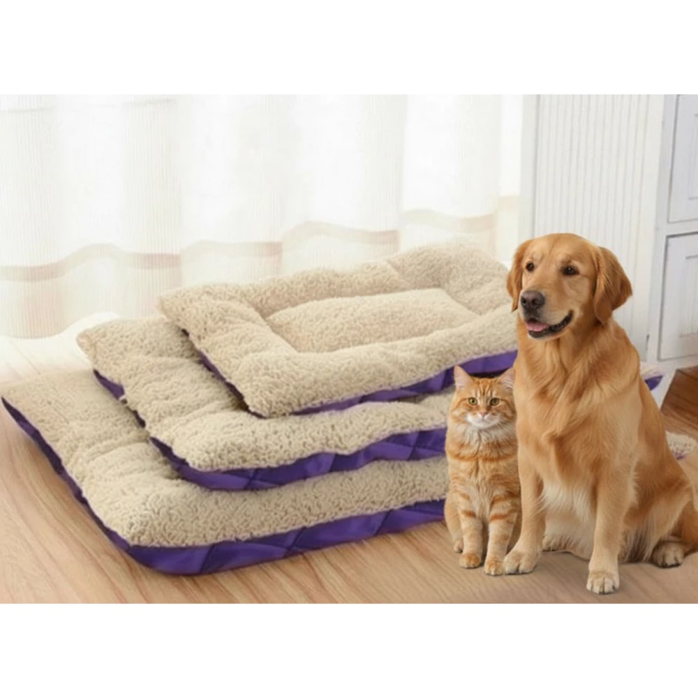 Cama Caminha Colchonete Pet de Sherpa Disponivel em Varios Tamanhos Macio e Quentinho Para o Seu Amigo Pet