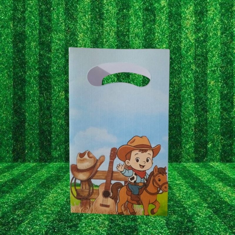 2 Sacolinhas surpresa - Personalizadas - fazendinha - aniversário - kits