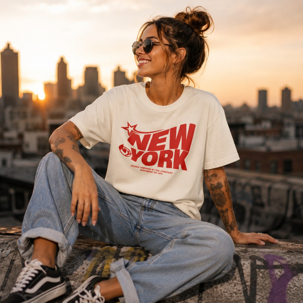 Camiseta Feminina Algodão 100% Estampada Moda Blogueira Casual Tendência Básica Confortável