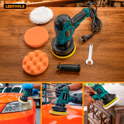 Lixadeira Politriz Polidor 850W Automotiva 125mm Multifuncional Compacta
