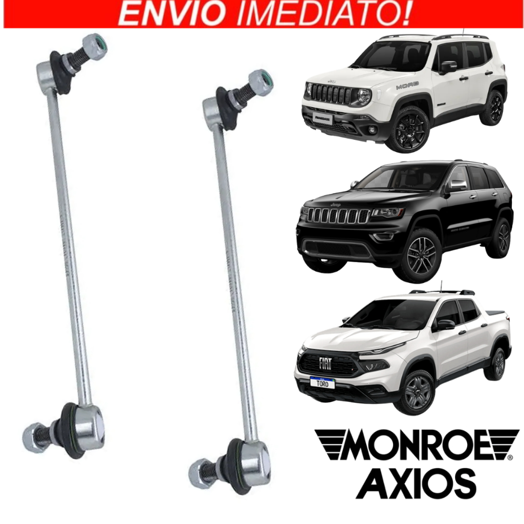 PAR BIELETA DIANTEIRA AXIOS TORO/ COMPASS/ RENEGADE 16>20 4X4 4X2