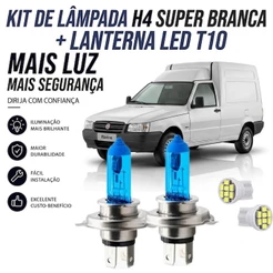 Lâmpada farol ALTO / BAIXO - SUPER BRANCA par FIAT FIORINO 1990 ATÉ 2013