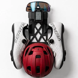 Suporte organizador Parede Capacete Sapatilha Óculos garmin igps xoss Ciclismo MTB Speed