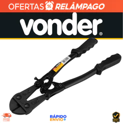 Tesoura Corta Vergalhão 14" Vonder Plus Profissional Corte Aço Reforçado Alta Resistência