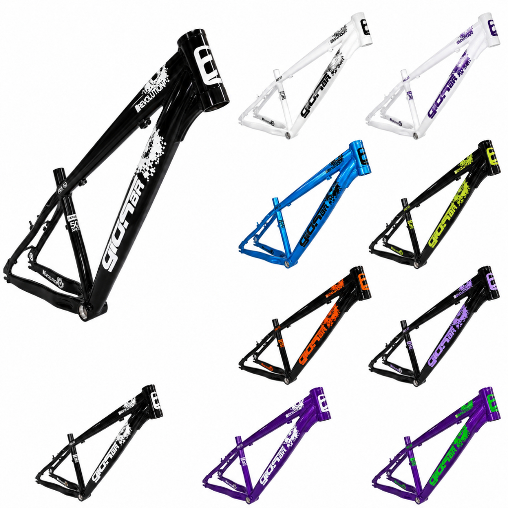 Quadro Aro 26 Gios Br 4trix 2026 Wheeling Grau Disco e V-Brake Tamanho 13,5 " Dh Dirt 2026