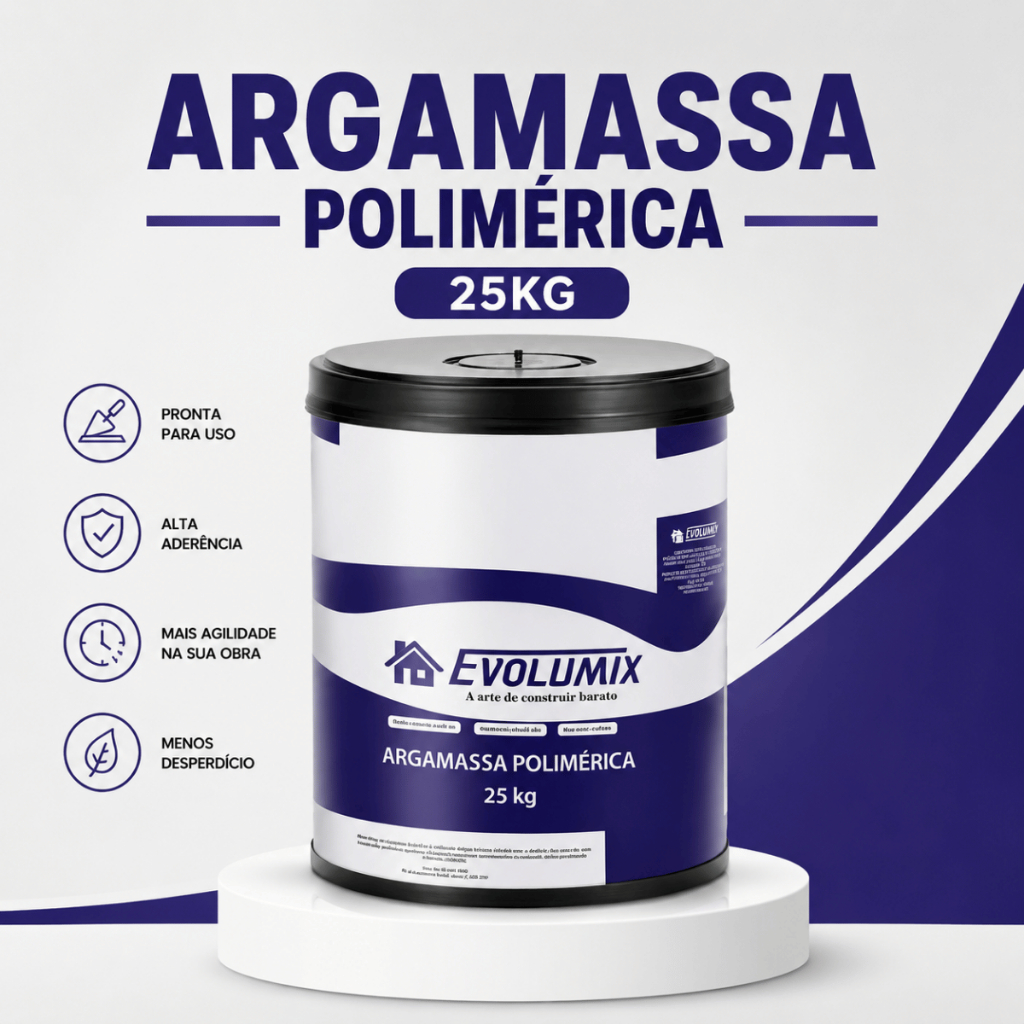 Argamassa Polimérica 25kg Pronta Uso Para Assentamento De Blocos E Tijolos