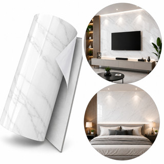 Papel De Parede PVC Autocolante 3mx60cm Premium Marmore Vinilico Decorativo Expesso