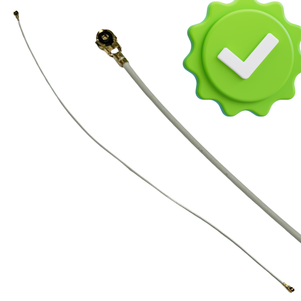 Cabo Coaxial Antena Interna Motorola MOTO G82 XT2225 Branco - 12 cm