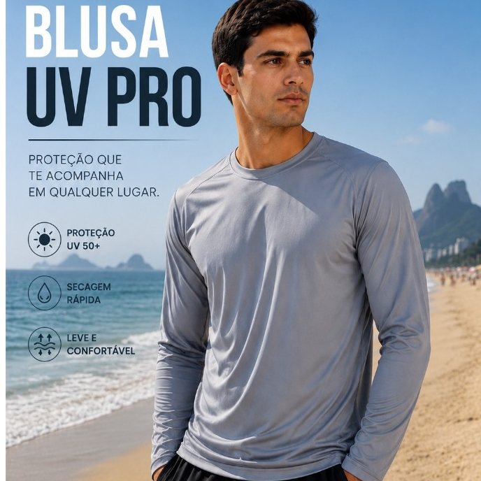 Camisa Manga Longa UV Térmica Segunda Pele