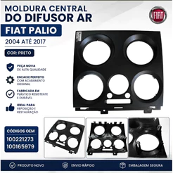 Moldura Central Do Difusor Ar Fiat Palio 2004 Até 2017