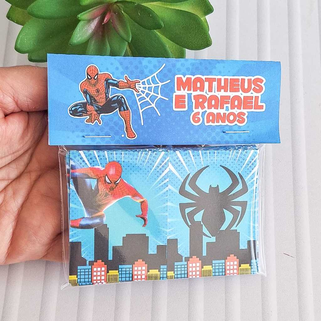 ENVIO RÁPIDO Jogo da Memória Personalizado HOMEM-ARANHA - Lembrancinha de aniversario/festa infantil