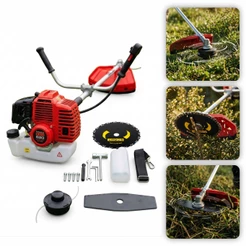 Roçadeira Gasolina Lateral Terra Eco-ert 520 52cc 2,5hp 2 Tempos Com Motopoda Podagalhos E Disco De Motosserra