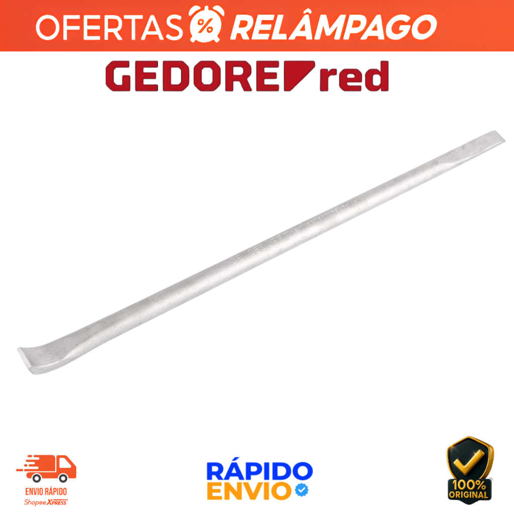 Espátula Redonda 18" 45cm Gedore Red R90600166 Resistente Oferta Montar Desmontar Pneu