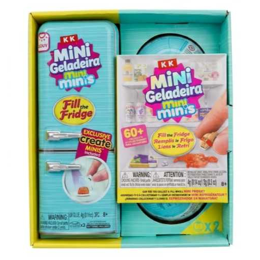 Mini Geladeira Mini Mini's e Cápsulas Surpresa