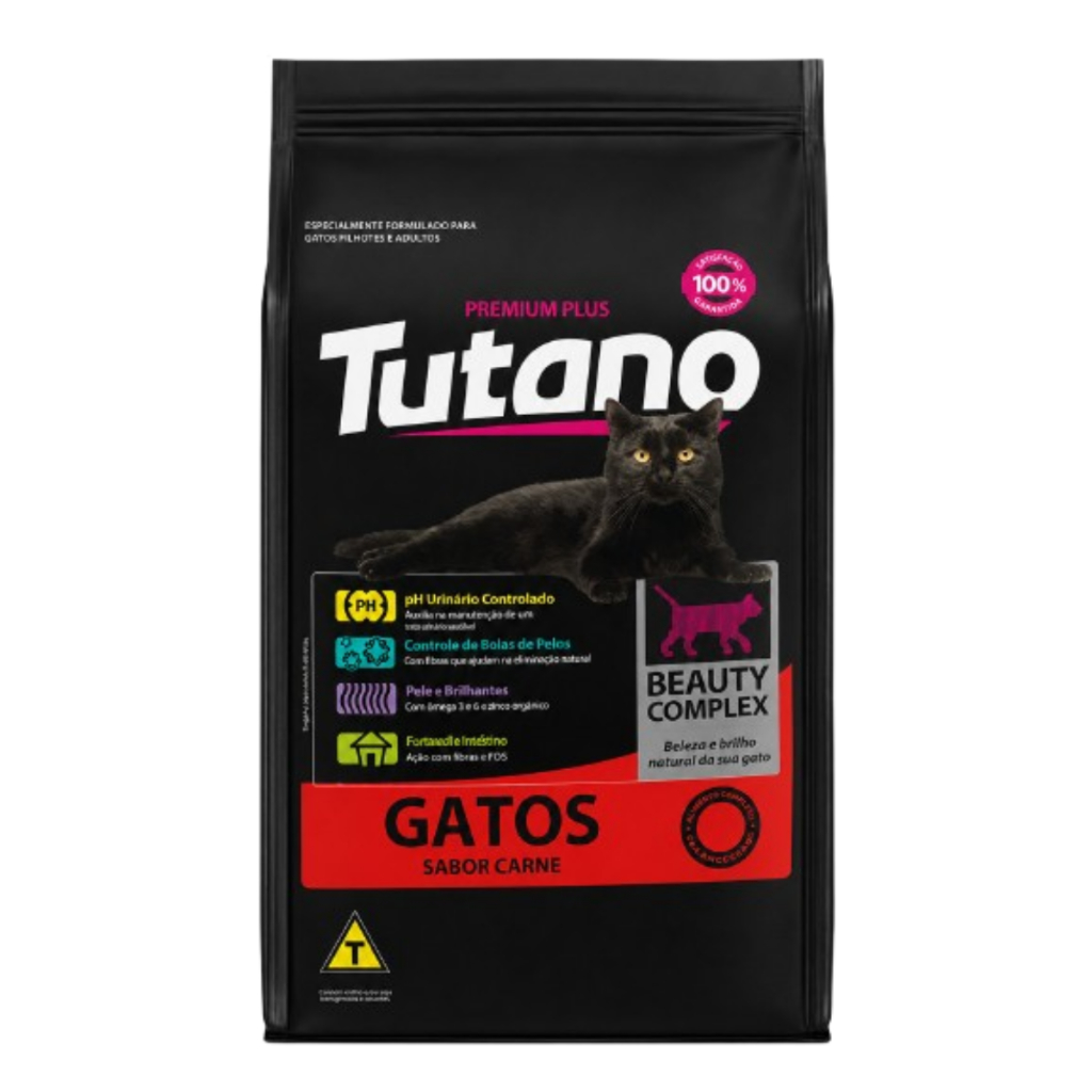 Ração Tutano Gatos Adultos Carne 3kg