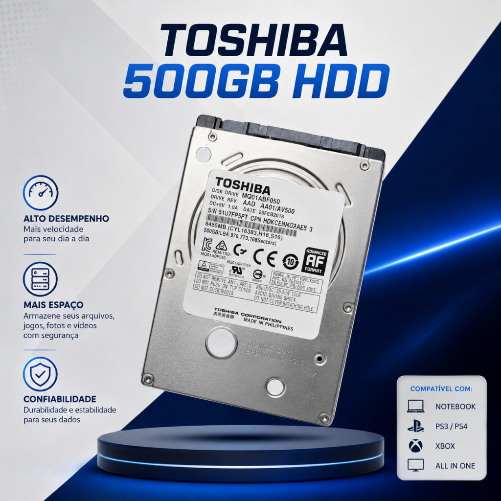 HD Interno 500GB / 1TB 2.5" SATA Para Notebook PS3 PS4 Xbox All In One