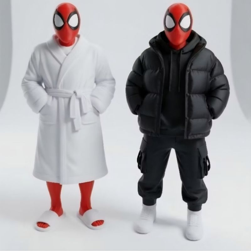 Boneco 15 cm Herói  Aranha Colecionável Decorativo Geek Miniatura Premium Figure Geek Herói Teioso Engraçado Gamer