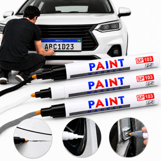 Caneta Reparadora Pintura Automotiva Permanente Não Sai Na Água Tira Riscos Carro Moto Re…