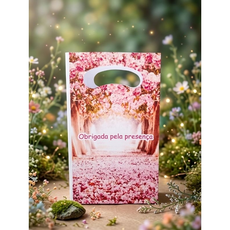 2 Sacolinhas jardim encantado  - Sacolinhas pequenas  - floral - aniversarios- festas infantil kits