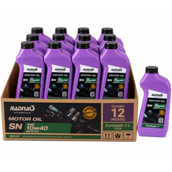 Kit 24L Óleo De Motor 10W40 API SN Sintético Radnaq 1 Litro