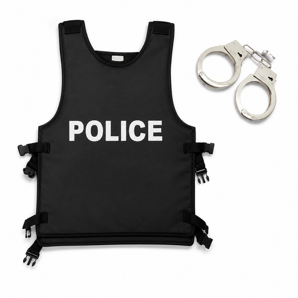 Fantasia De Policial Adulto 2 Pçs