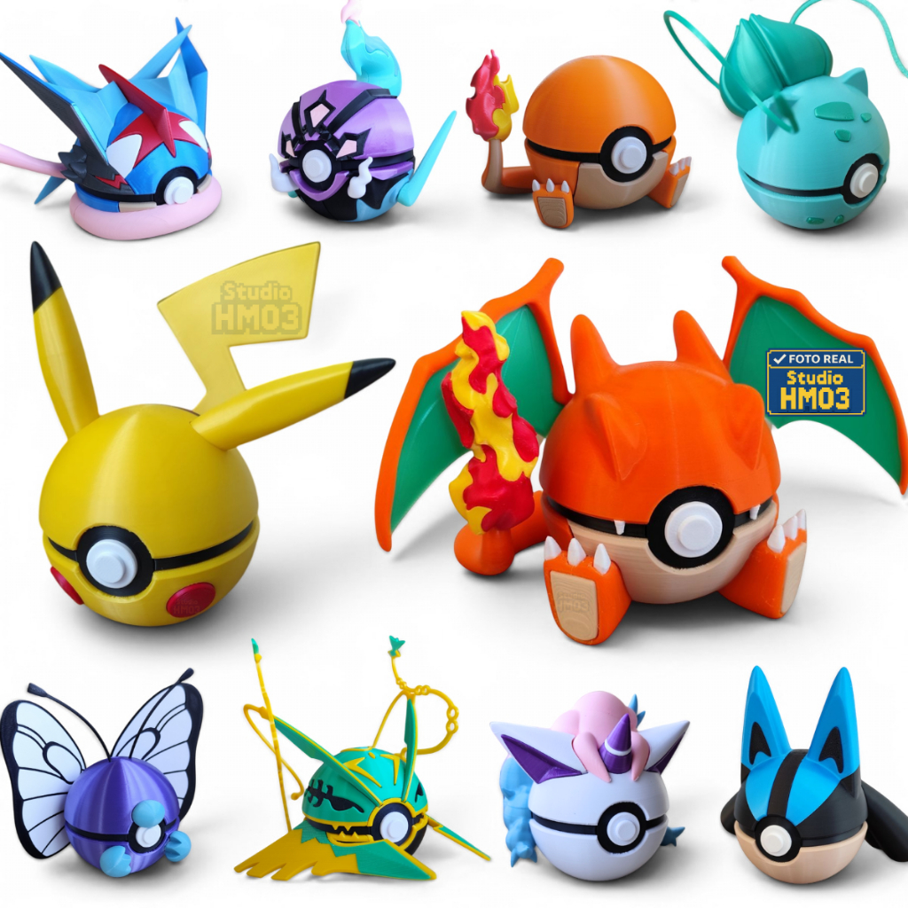 Pokebola Pokémon – Pokeball Colecionável Geek Decoração Nerd Anime