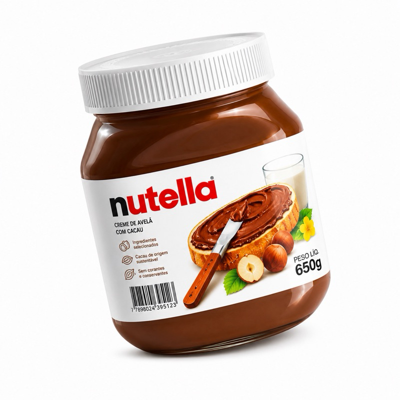 Creme De Avelã Nutella 650g