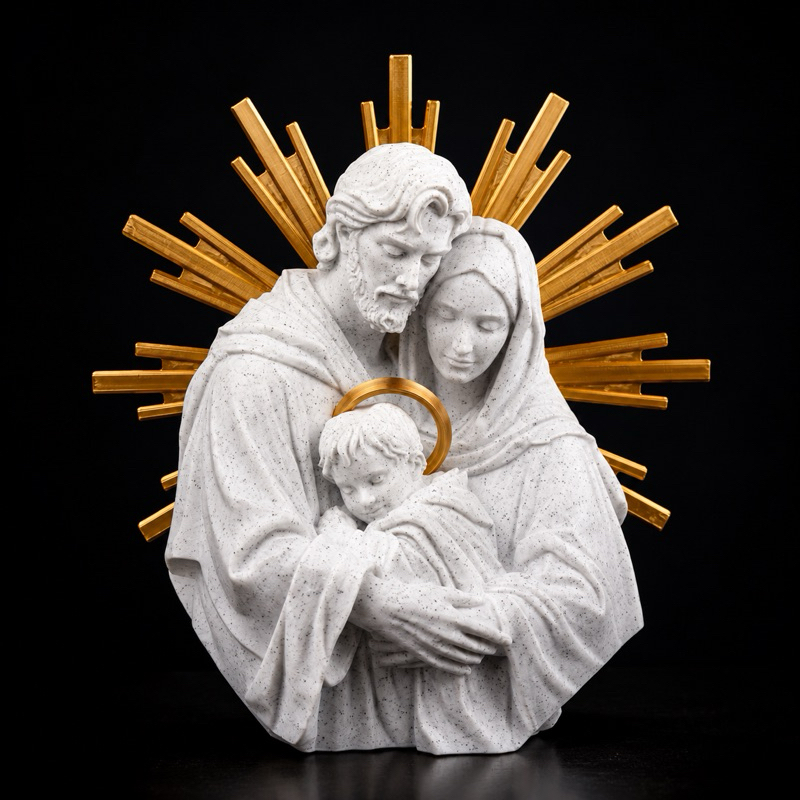 Sagrada Família Decorativa de Parede em Impressão 3D | Decoração Religiosa | Arte Sacra | Presente Católico