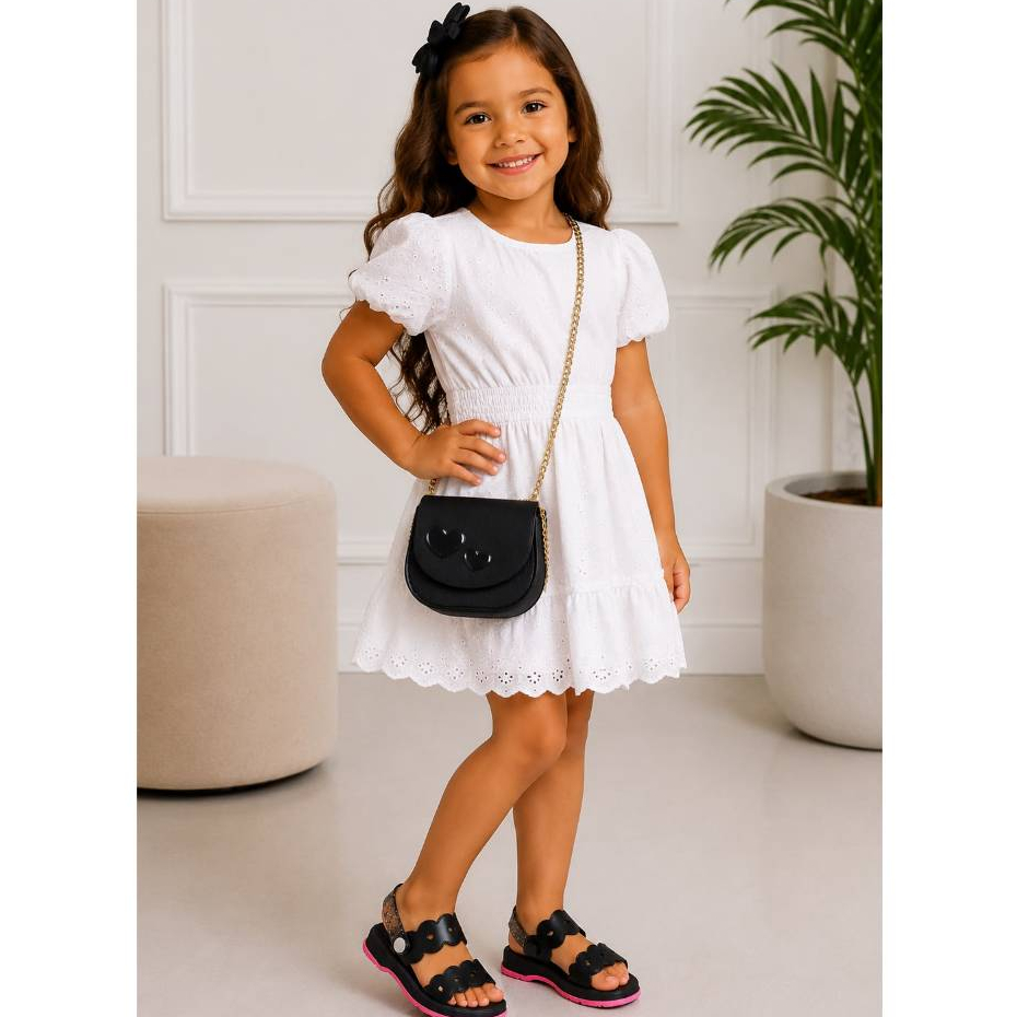 KIT  FUN+BOLSINHA DE MENINA   Menina Juvenil Infantil Leve Macia Confortável Lançamento