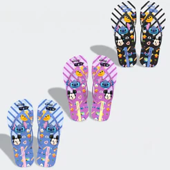 Chinelo Infantil Ipanema Feminino Emoji Stitch Disney Stich kids Conforto
