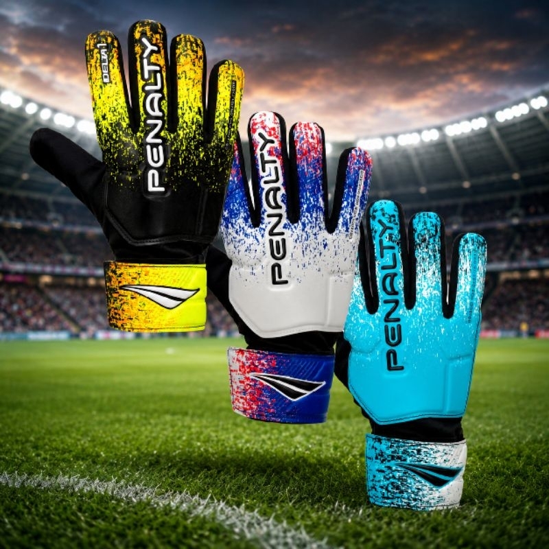 Luva Goleiro PENALTY Delta 1 com Aderência Superior em Látex Adulto Futebol Society Campo