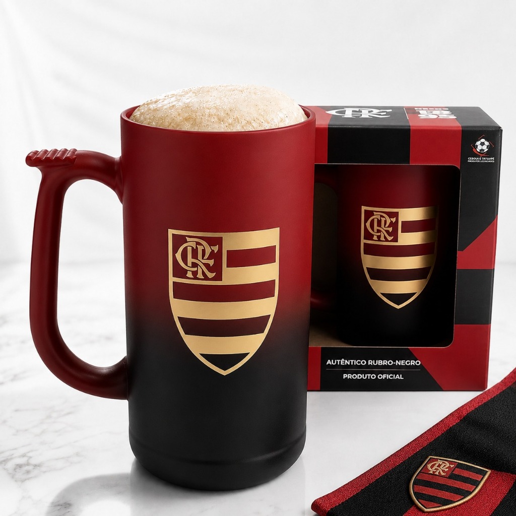 Caneca De Chopp Flamengo Oficial Licenciado 500ml Premium