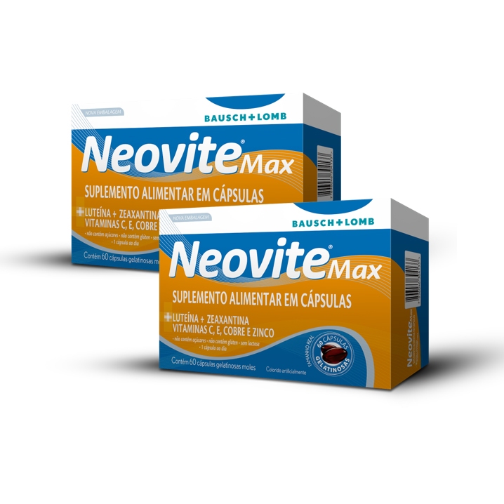 Neovite Max 60 Cápsulas Gelatinosas 02 Caixas