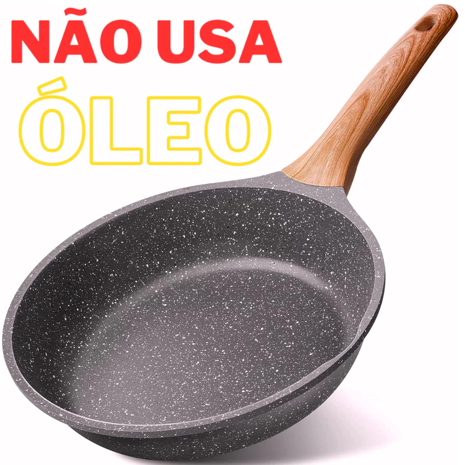 Imagem Frigideira Ceramica Antiaderente Fogão Cooktop Indução E Gás universal na cozinha 24cm
