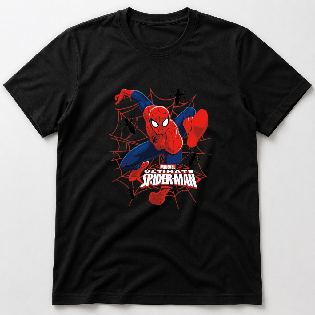 Camisa Camiseta Estampada Infantil Homem Aranha Masculina Filme Desenho 100% Algodão