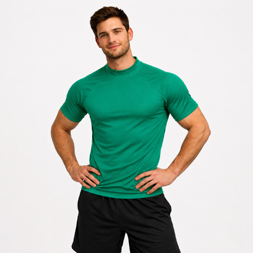 Camiseta  Dry Fit  blusa  Academia Masculina Atividade física corrida Musculação Fit ajusta no corpo
