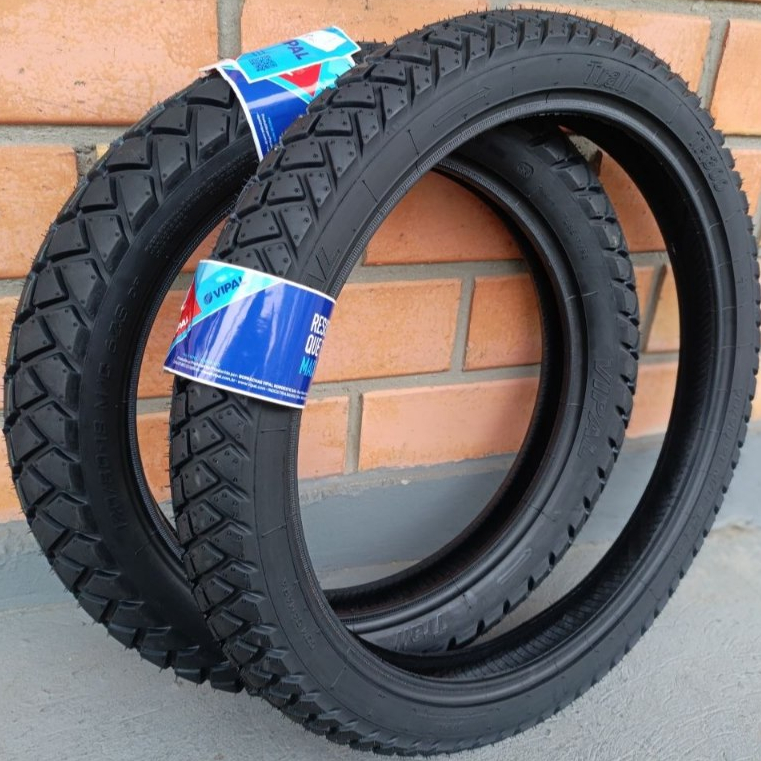 PAR Pneu Moto Vipal 120/80-18 + 90/90-21 TR300 TORNADO XRE 300 SAHARA LANDER