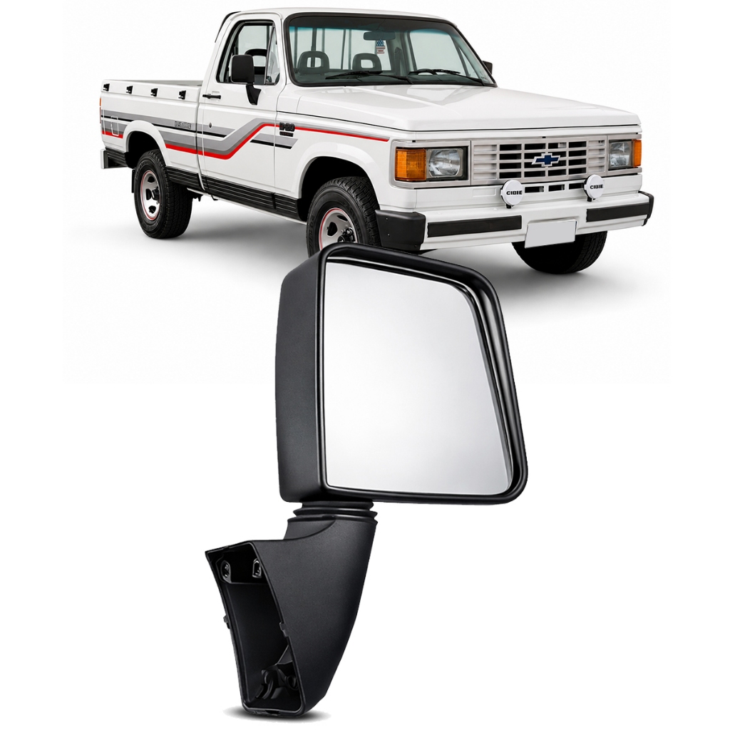 Retrovisor Externo D20 1985 a 1990 Fixo