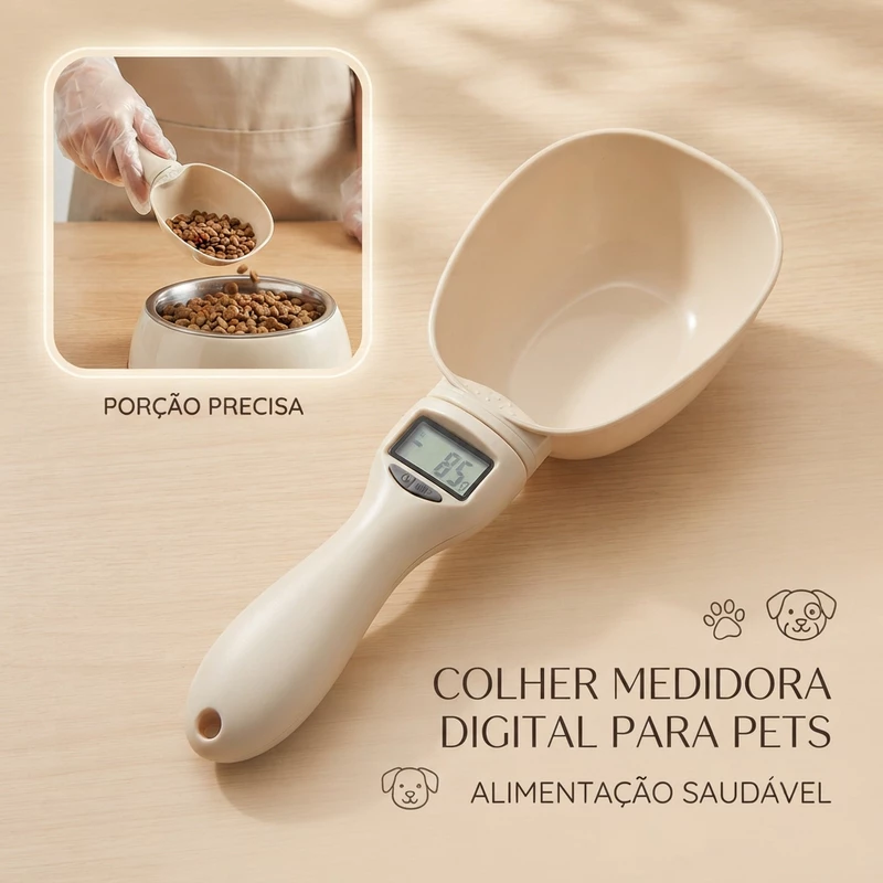 Balança Colher Digital para Pets 🐾