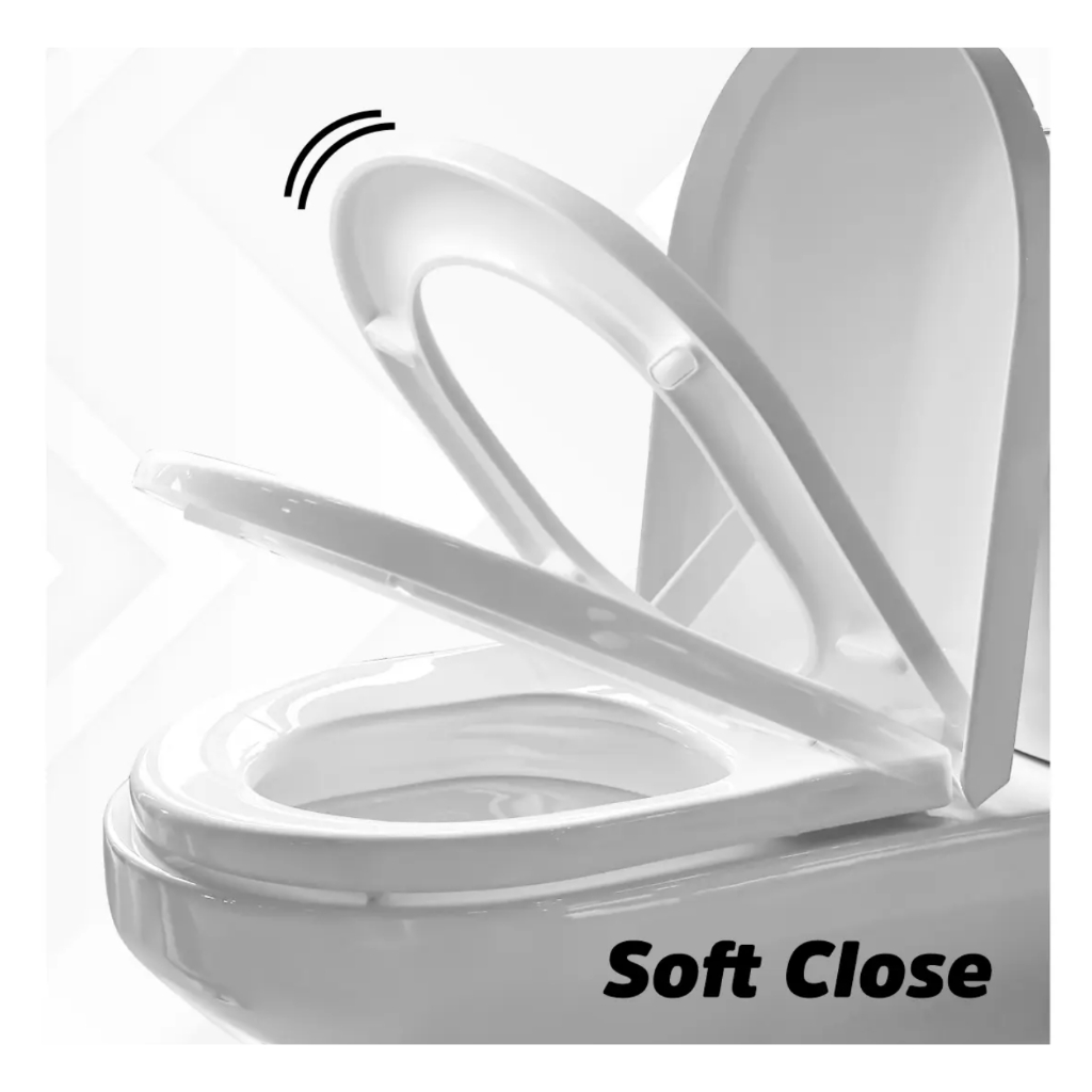 Assento Sanitário Com Soft Closet 38,5 x 42,5 Universal 8030-ECO Fechamento Suave
