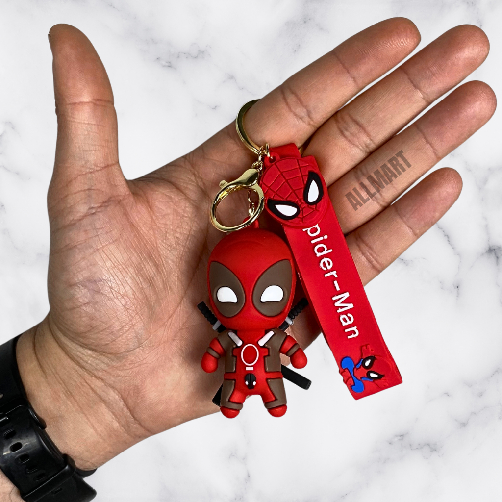 Chaveiro Deadpool 3D Emborrachado | Marvel Heróis — imagem 2 de 2